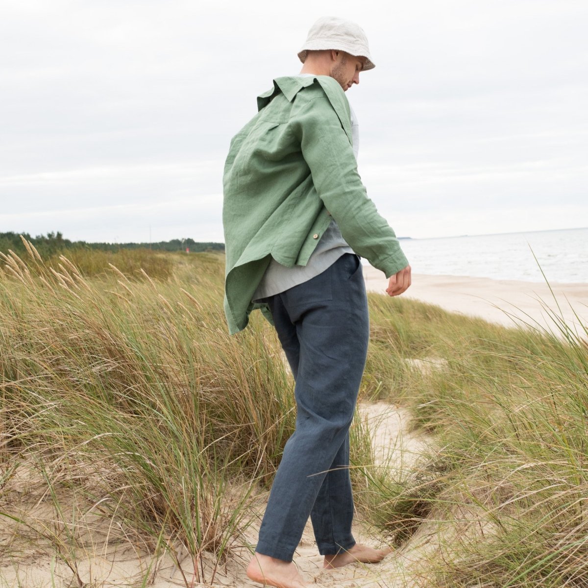 Men’s casual linen pants ONTARIO - notPERFECTLINEN EU