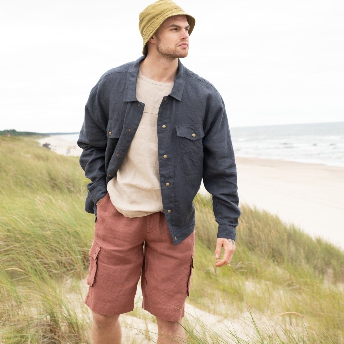 Men’s linen jacket HALDEN - notPERFECTLINEN EU