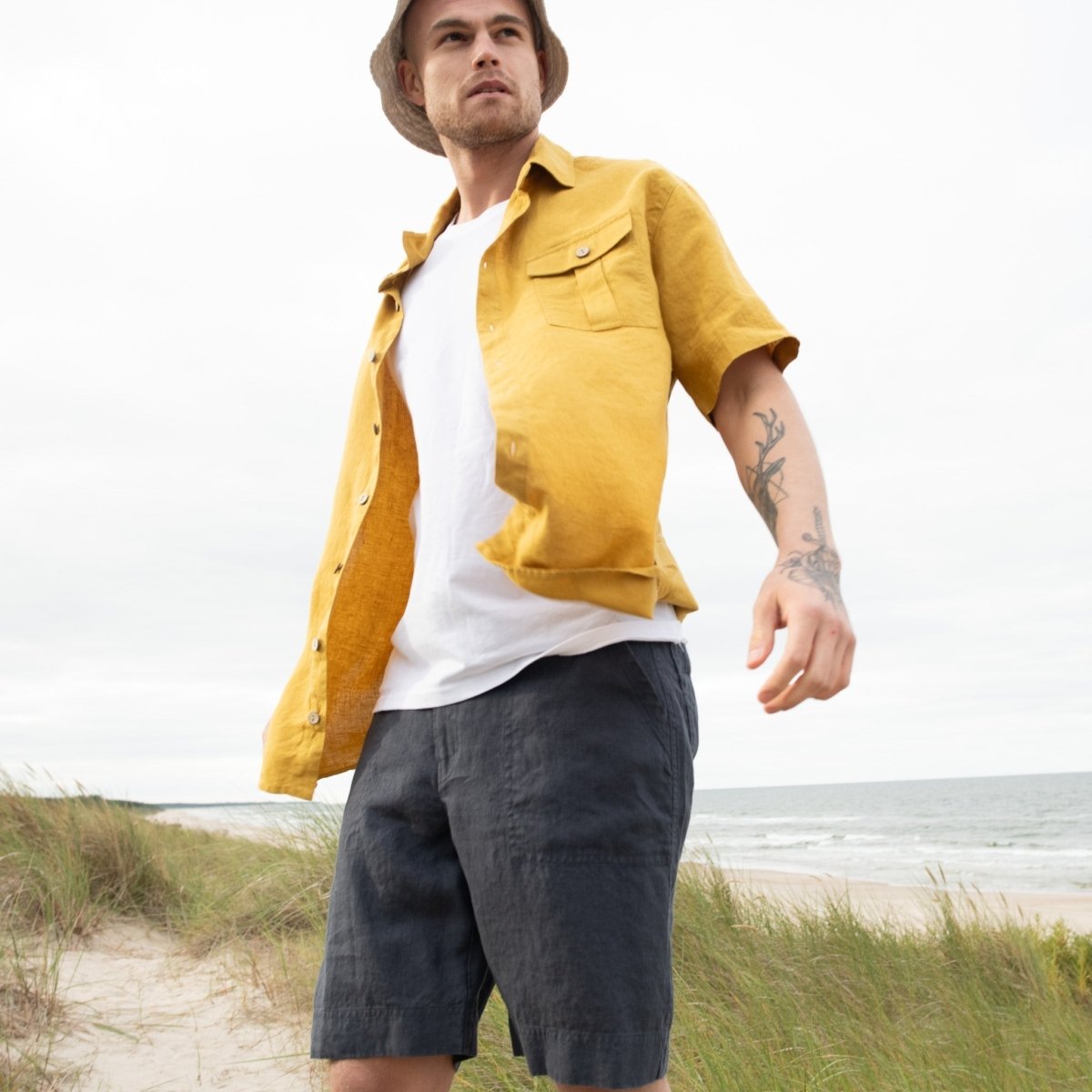 Men’s linen shorts DARWIN - notPERFECTLINEN EU