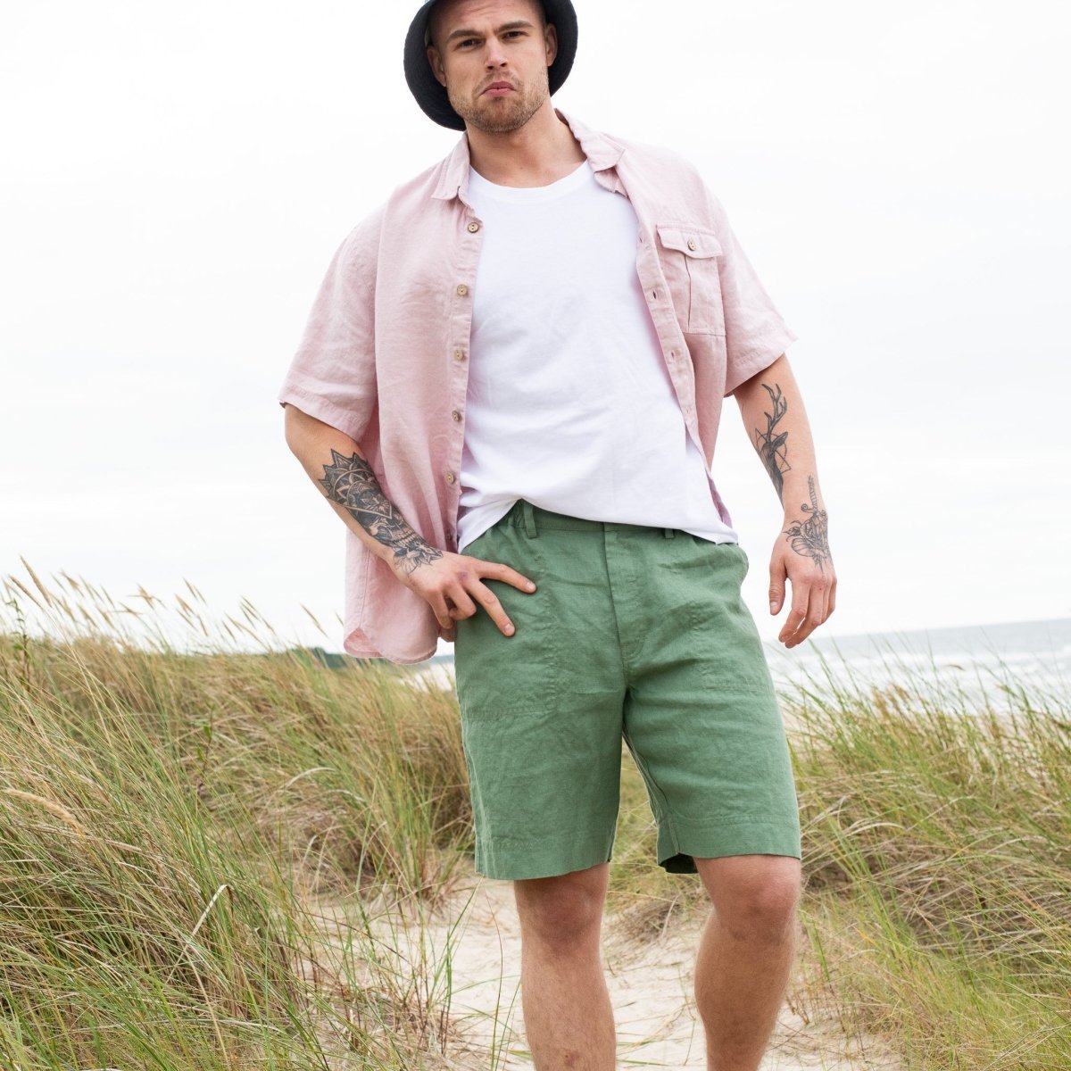 Men’s linen shorts DARWIN - notPERFECTLINEN EU