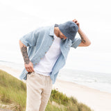 Men’s short sleeve linen shirt QUEBEC - notPERFECTLINEN EU