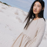 Midi EMILIE loose linen dress - notPERFECTLINEN EU