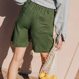 MORCOTE high-waisted linen SHORTS - notPERFECTLINEN EU