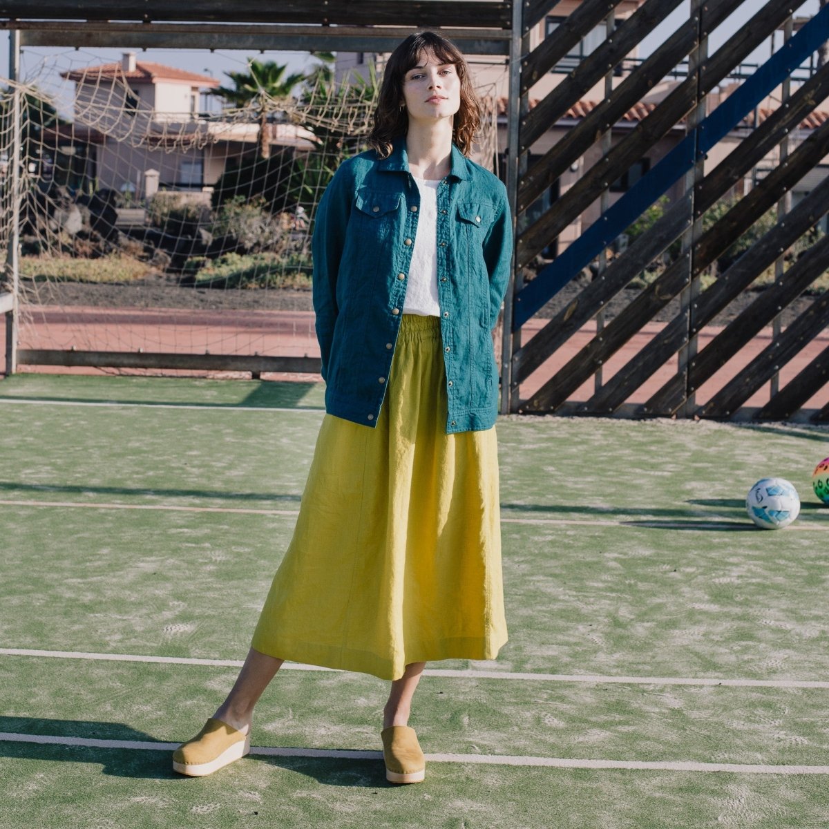 OIA gathered linen skirt - notPERFECTLINEN EU