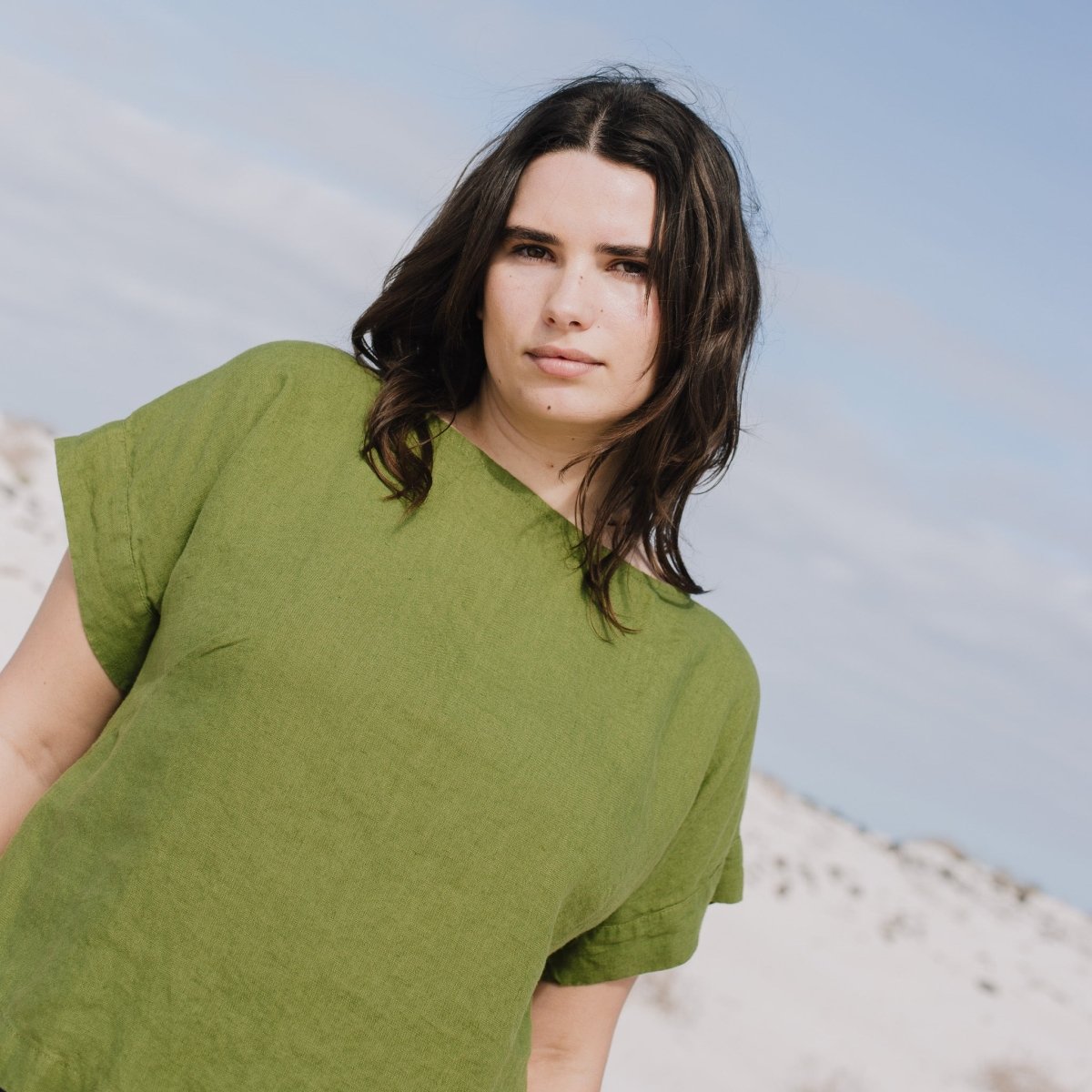 OIA gathered linen skirt - notPERFECTLINEN EU