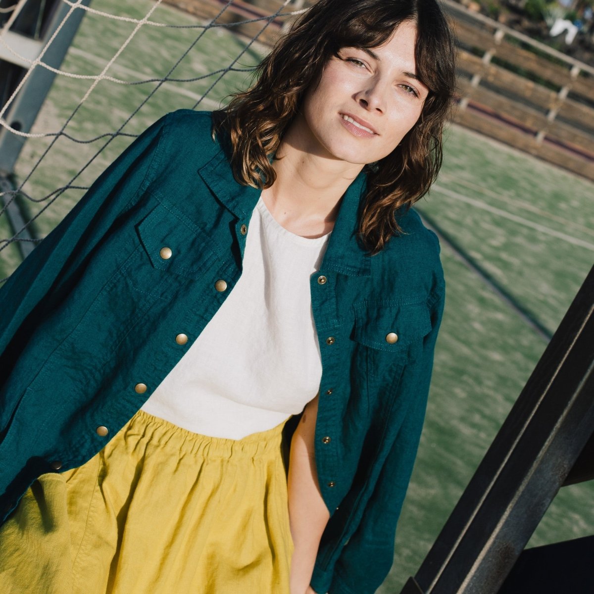 OIA gathered linen skirt - notPERFECTLINEN EU