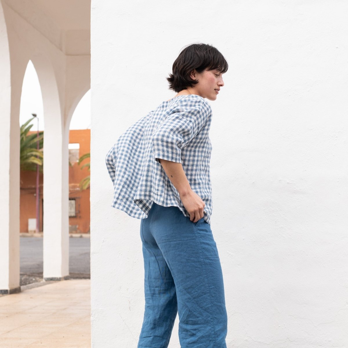 OLD LONDON light weight oversized linen top - notPERFECTLINEN EU