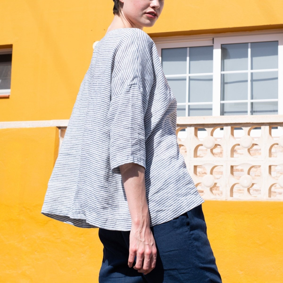 OLD LONDON light weight oversized linen top - notPERFECTLINEN EU