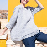 OLD LONDON light weight oversized linen top - notPERFECTLINEN EU