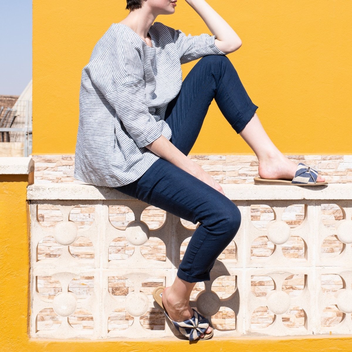 OLD LONDON light weight oversized linen top - notPERFECTLINEN EU