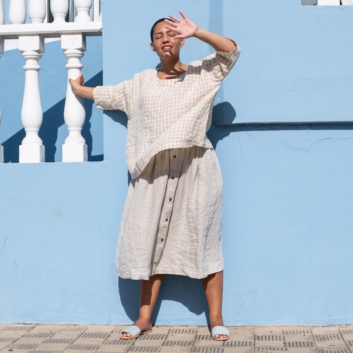 OLD LONDON light weight oversized linen top - notPERFECTLINEN EU