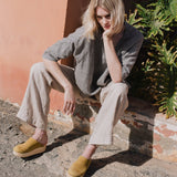 OLD LONDON V neck oversized linen top - notPERFECTLINEN EU