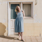 PARK trapeze neckline linen dress - notPERFECTLINEN EU