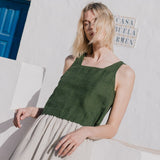 PERCE cropped linen top - notPERFECTLINEN EU