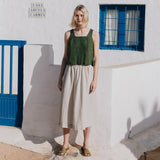 PERCE cropped linen top - notPERFECTLINEN EU