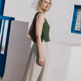 PERCE cropped linen top - notPERFECTLINEN EU