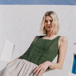 PERCE cropped linen top - notPERFECTLINEN EU