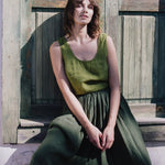 PORTO linen tank top - notPERFECTLINEN EU