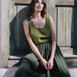 PORTO linen tank top - notPERFECTLINEN EU