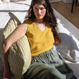 PRAGUE-2 swing linen tank top - notPERFECTLINEN EU