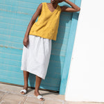 PRAGUE-2 swing linen tank top - notPERFECTLINEN EU