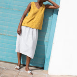 PRAGUE-2 swing linen tank top - notPERFECTLINEN EU