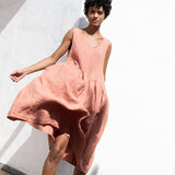 Prewashed medium-weight linen fabric [Large Checks] - notPERFECTLINEN EU