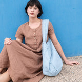 Prewashed medium-weight linen fabric [Large Checks] - notPERFECTLINEN EU