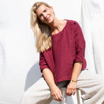 Prewashed medium-weight linen fabric [Mid Yellow Gingham] - notPERFECTLINEN EU