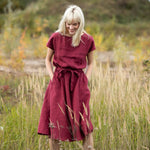 Prewashed medium-weight linen fabric [Mid Yellow Gingham] - notPERFECTLINEN EU