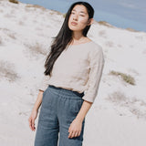 PUGLIA straight cut linen pants - notPERFECTLINEN EU