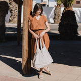 REINE waisted linen dress - notPERFECTLINEN EU