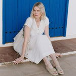 REINE waisted linen dress - notPERFECTLINEN EU