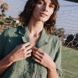 RENO button linen shirt - notPERFECTLINEN EU