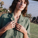 RENO button linen shirt - notPERFECTLINEN EU