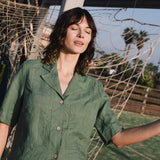 RENO button linen shirt - notPERFECTLINEN EU