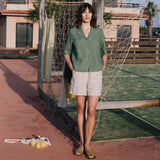 RENO button linen shirt - notPERFECTLINEN EU