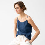 RIMINI slip linen top - notPERFECTLINEN EU