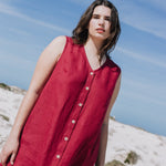ROME classic button - down linen dress - notPERFECTLINEN EU