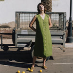 ROME classic button - down linen dress - notPERFECTLINEN EU