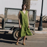 ROME classic button - down linen dress - notPERFECTLINEN EU