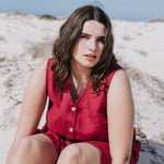 ROME classic button - down linen dress - notPERFECTLINEN EU