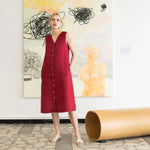 ROME classic button - down linen dress - notPERFECTLINEN EU