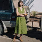 ROME classic button - down linen dress - notPERFECTLINEN EU