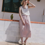 RYE two-tier linen skirt - notPERFECTLINEN EU