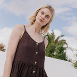 SARAH button down slip linen dress - notPERFECTLINEN EU