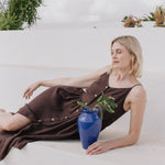 SARAH button down slip linen dress - notPERFECTLINEN EU