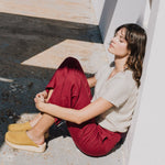 SARAH fit and flare pants - notPERFECTLINEN EU