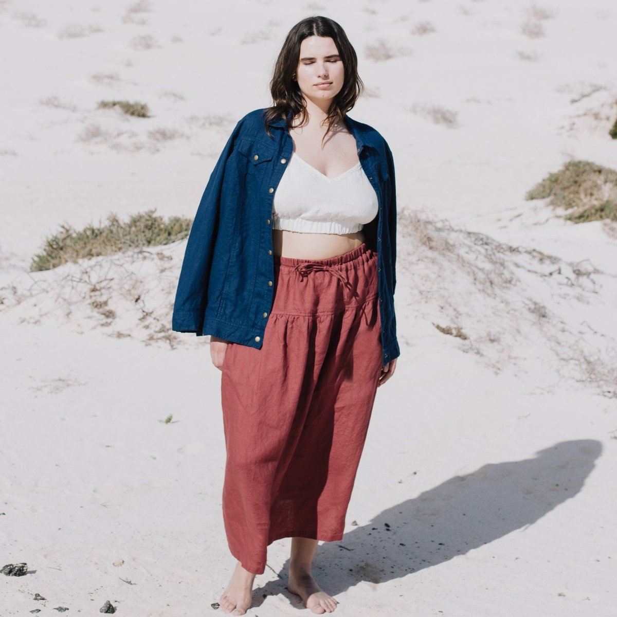 SCALA linen bustier top - notPERFECTLINEN EU