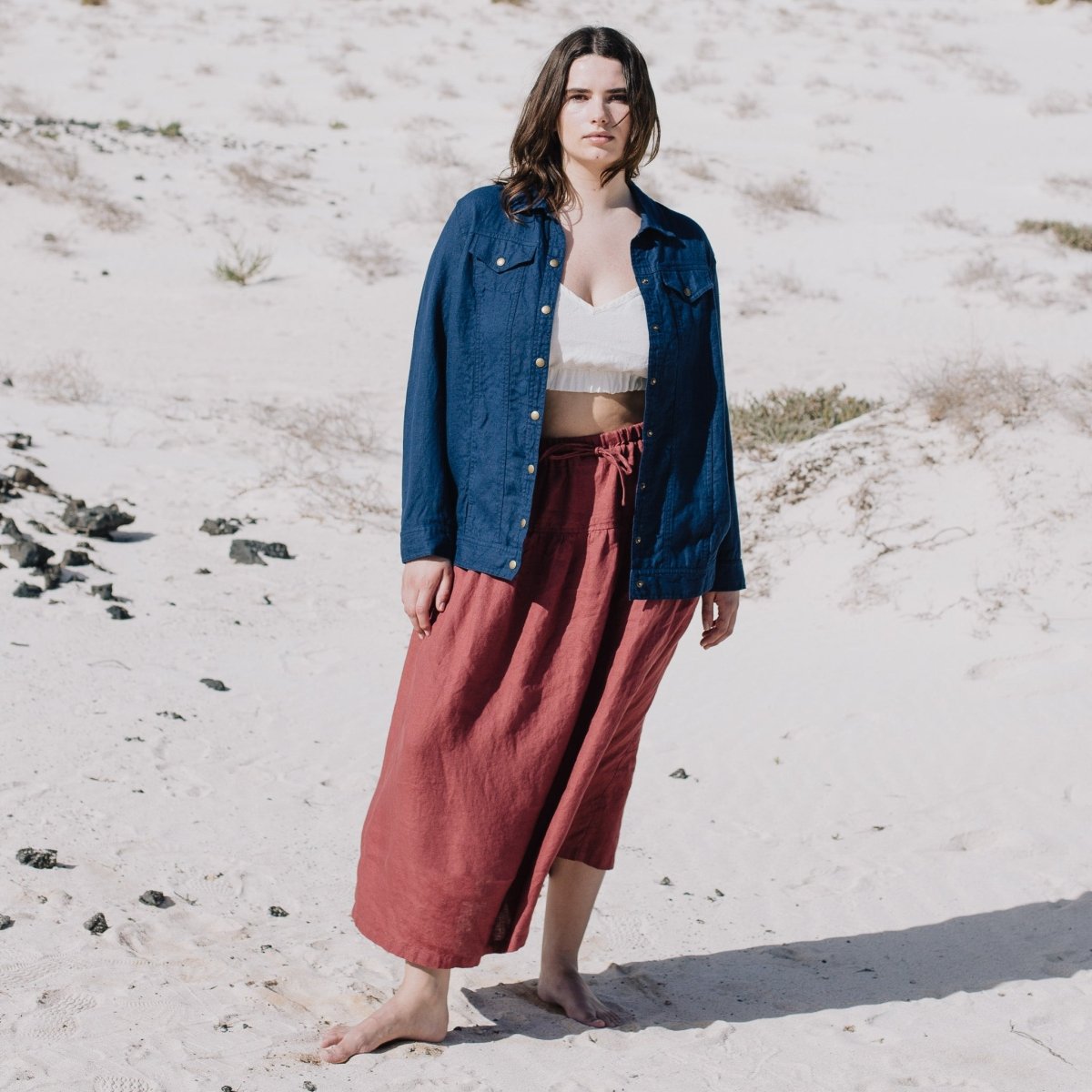 SCALA linen bustier top - notPERFECTLINEN EU